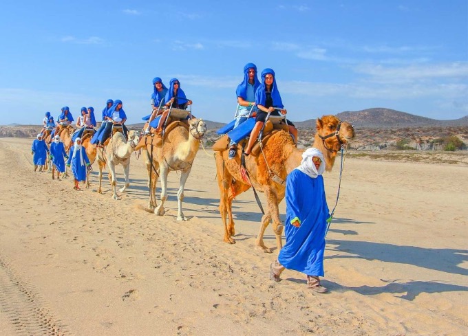 Cabalgata en camello por la playa